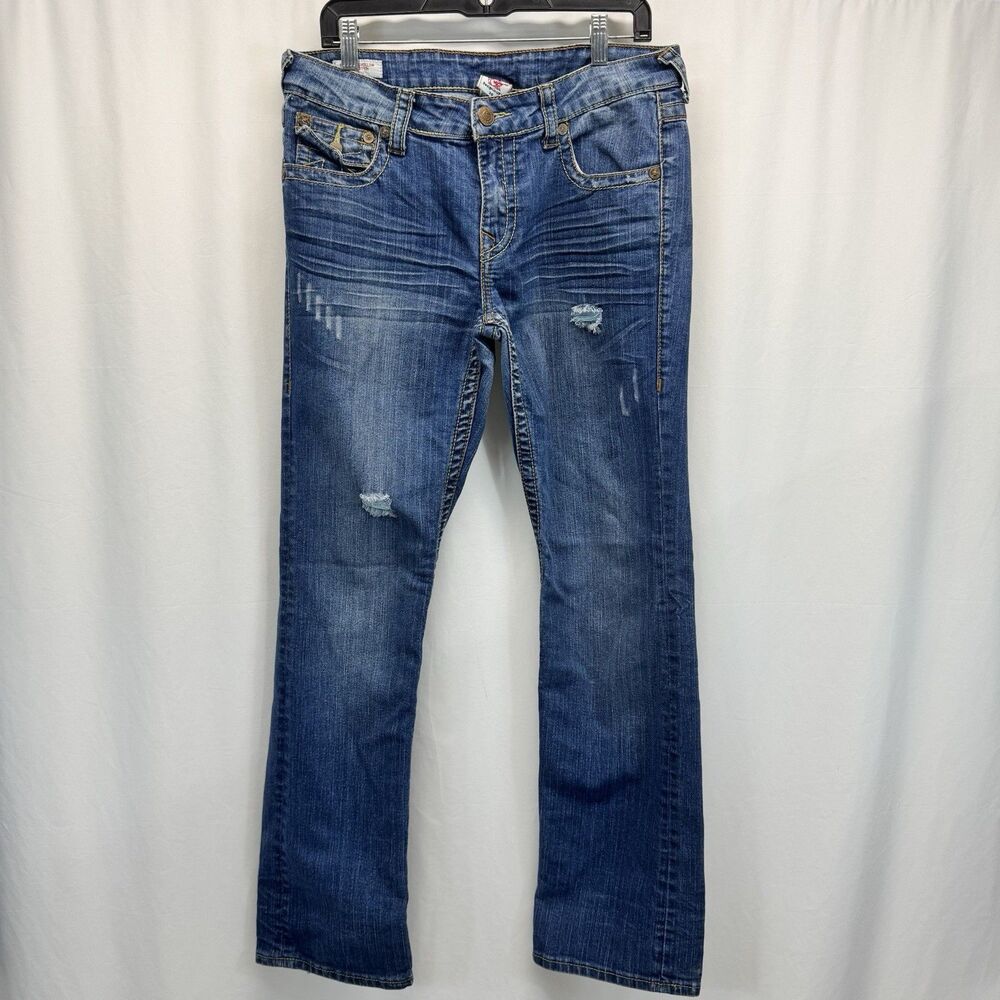 Billy Dark Hollow 1st Ed True Religion Jeans 30 Y2K Distress Flare 32x32 Flap